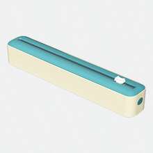 Reusable Wrap Cutter And Dispenser Multi-Functional Kitchen Sealer Suitable For Baking Paper And Wax Paper Kitchen Packaging Dispenser Durable Plastic Material Wrap Cutter Kitchen Accessories Kitchen Storage Kitchen Essentials - White - View 11