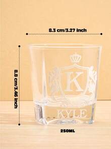客製化 Logo 威士忌杯、個性化照片玻璃杯、客製化威士忌套裝配件、威士忌醒酒器 - 款式1 - 查看 7