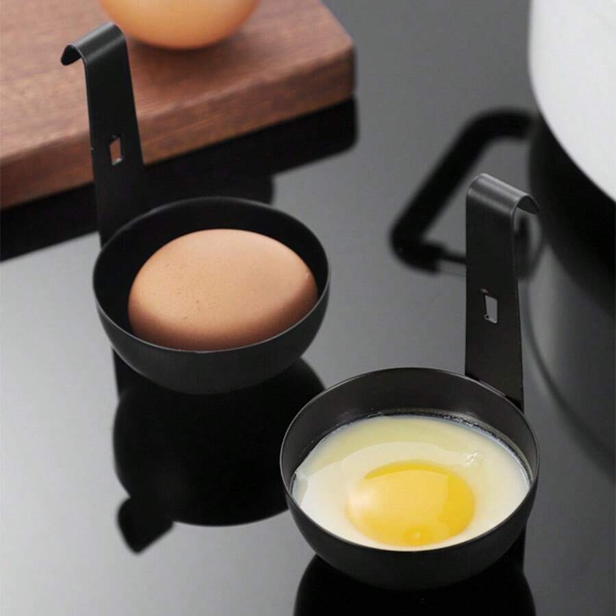 悬挂式煮蛋器，带长柄，可完美烹制溏心蛋和水煮蛋，家用煮蛋工具 - 彩色 - 查看 1