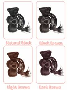 Solid Color Casual Synthetic Fiber Fashion Hair Clip Summer Hair Accessories Beach Claw Clips Vacay Summer Beach Hair Claw - Multicolor - View 2