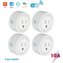 16A WiFi Smart Plug With Energy Power Monitor & Voice Control, Compatible With Alexa And Tuya Smart Life App, Remote Control Timer Countdown Outlet Socket For Home Appliances, Easy Sharing Function - US B Type Plug(110-127V) - View 12