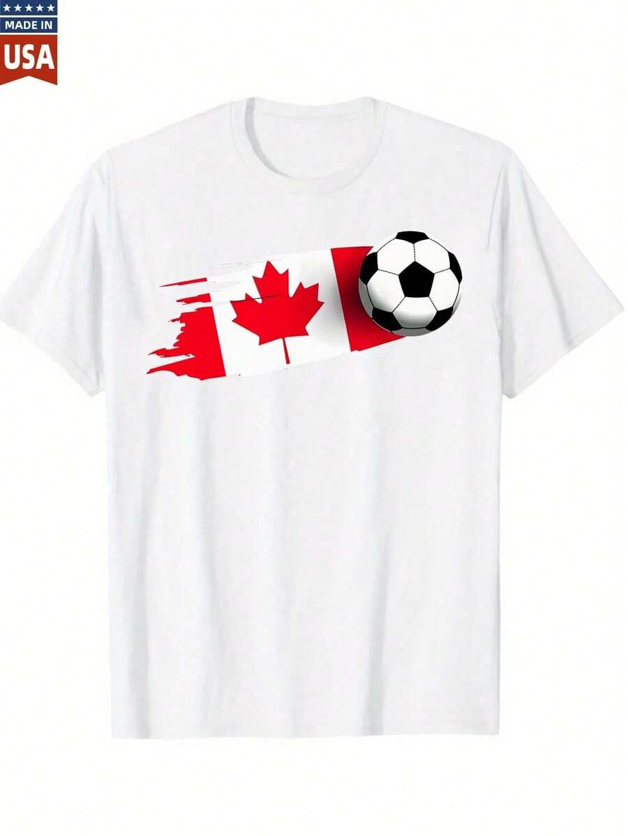 United World Cup Football T-Shirt White World Cup Trophy And Stars Graphic Print For Sports Fans And Events - 白色17 - 查看 1