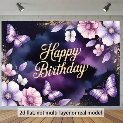 Birthday Banner - Suitable For Games Of All Seasons, Happy Birthday Party Background - Durable Room Decoration, Suitable For Indoor/Outdoor Birthday Celebrations. Various Styles And Sizes Are Available For Selection.