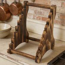 Wooden Knife Block Without Knives Practical Fixed Knife Display Stand For Kitchen Countertop - Reddish Brown - View 2