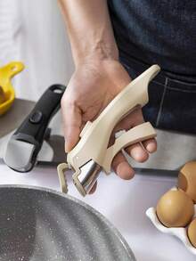 1PC Removable Heat-Resistant Pot/Bowl Holder,Handle Cream, Handle For Detachable Cookware Set, Universal Pot Handle, Replacement Pan Gripper - Multicolor - View 6