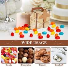 50/25pcs Creative Suitcase Gift Boxes, Retro Paper Airplane Candy Boxes, Party Decor Packaging Gift Boxes, Birthday Baking Gift Boxes, Simple Home Gift Packaging Boxes - Multicolor - View 6