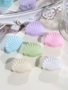 1件/5件装 女士时尚甜美度假风裂壳发爪，适合日常佩戴 - 彩色 - 查看 3