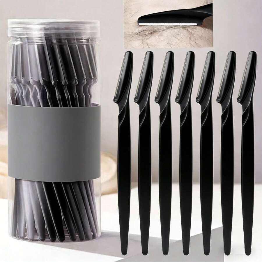 Máy tỉa lông mày bằng thép không gỉ, sắc bén và chống trầy xước, dụng cụ tẩy lông đa năng, thích hợp cho tẩy tế bào chết da mặt, dễ tỉa, hoàn hảo để tạo hình lông mày, máy tỉa lông mày dành cho nữ, dao cạo lông mày, dao cạo mặt, kéo tỉa lông mày nữ, dụng cụ chăm sóc cá nhân chất lượng cao, cạo mượt mà, dao cạo nhỏ gọn, dụng cụ làm đẹp cá nhân tại nhà tiện dụng - Mô hình nâng cấp - Xem 1