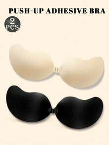2/1 pieza Sujetador adhesivo invisible sin tirantes: Pétalos de silicona sexy para el pecho, adecuado para vestidos de camiseta, vestidos de novia. Realza el escote y proporciona una apariencia de busto talla grande lleno. Pegatinas de sujetador de taza de mango invisible - Multicolor - Ver 11
