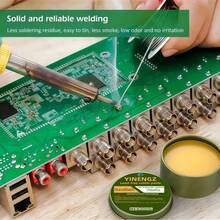 2瓶高纯度多用途焊膏套装 - 松香焊剂焊丝易焊膏，100克+35克，共135克，焊接快速，焊缝牢固稳定，无酸焊剂，易于焊接，适用于不锈钢、镀锌板、铜、镍、铁、电极板 - A - 查看 9