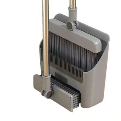 Bộ chổi và hốt rác 3 trong 1, kết hợp chổi, hốt rác và bàn chải sàn ẩn, xoay 180° để làm sạch kỹ lưỡng, thiết kế tự thu gọn để tránh rò rỉ, có thể loại bỏ tóc mà không cần kéo bằng tay, có thể gấp gọn và cất giữ theo chiều dọc để tiết kiệm không gian, giúp việc dọn dẹp nhà cửa hiệu quả và tiện lợi hơn.
