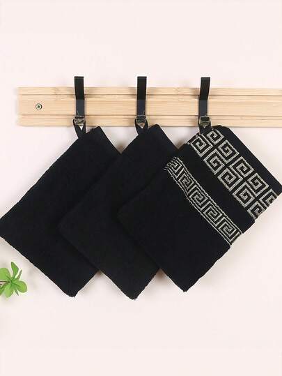 1条装/3条装纯棉毛巾，超强吸水面巾，浴巾，适用于脸部、手部和身体，柔软美容巾