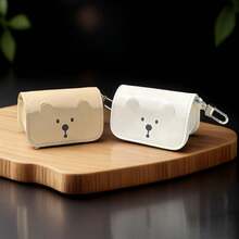 1pc Leather Dog Poop Bag Holder, Cute Pet Waste Bag Dispenser, Convenient Dog Poop Bag Carrier - Multicolor - View 4