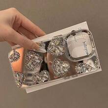 Mirror Silver Rhinestone Heart Phone Case Compatible With IPhone 17 Pro Max/17 Pro/17, 16 Pro Max/16 Pro/16, 15 Pro Max/15 Pro/15, New 14 Pro Max/13 Pro/13/12/11 - Multicolor - View 4