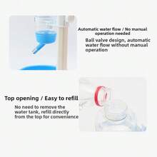 Automatic Pet Drinker Dog Bowls Water Bottles Universal Dog Waterer Feeder 2 In 1 Liftable Dispenser Puppy Supplies Space-Saving - Multicolor - View 9