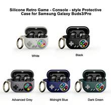 1pc Cute Cartoon Game Console Bluetooth Earphone Protective Case Suitable For Samsung Galaxy Buds 3/3 Pro - Dark Green - View 2