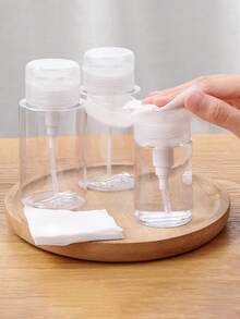 1/2/3pcs Makeup Remover Water Refillable Bottles, Transparent Toner Bottles, Cosmetic Nail Polish Remover Empty Bottles - Multicolor - View 7