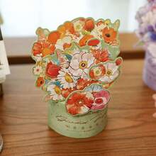 2张/套 17cm*12.3cm 母亲节贺卡（1张贺卡和1个信封），配有精美信封和多种花卉图案，采用可折叠耐用卡纸材质，精致优雅的母亲节礼物，表达温暖与浪漫。 - 單件 - 查看 2