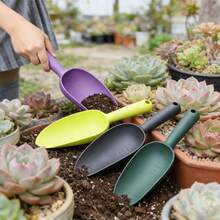 1件园艺铲，园艺手铲，挖掘工具，花卉蔬菜土壤耕耘铲，塑料多肉植物土壤铲，带刻度的手持式土壤铲，塑料盆栽植物土壤铲，园艺挖掘工具，园艺用品，带刻度的除草移植室内外园艺工具，符合人体工程学的园艺用品，重型园艺设备，景观美化工具 - 多色 - 查看 3