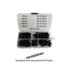 Self-Tapping Wood Screw Set, Cross Recessed Flat Head Self-Tapping Screws, Carbon Steel Self-Tapping Screw Mixed Set - Conventional - View 9