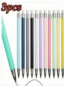 1-12pcs New HB Eternal Pencils, Black, High-Tech, Unbreakable, No Need To Sharpen, Sketching Pencils, Father's Day Gift, Mother's Day Gift, Gift For Friends - 12 Color Schemes - View 11