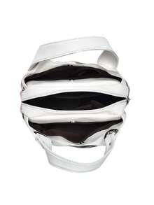 1 chiếc túi xách nữ thời trang thường ngày bằng da PU màu trơn, họa tiết hoa đỏ, thích hợp cho sinh hoạt hàng ngày, đi làm, đi chơi, du lịch. - Nhiều màu - Xem 8