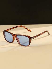 1 Pair Square Women's Fashion Glasses, Versatile Accessory For Outdoor, Business Occasions, Vacation Travel - Multicolor - View 4