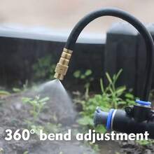 Fully Automatic Brass Atomizing Nozzle Set Garden Atomizing Irrigation And Cooling Quick-Connect Humidifier, Adjustable Nozzle, Suitable For Lawns, Automatic Lawn Drip Irrigation Systems, And Potted Greenhouses - Irrigation Kit - View 10