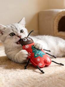 Đồ chơi cho mèo, Đồ chơi tương tác cho mèo, Đồ chơi nhai bằng nỉ hình gián giống côn trùng, Đồ chơi bọ rùa dễ thương giúp giảm buồn chán, Phụ kiện chụp ảnh, Bạn đồng hành cào và cắn cho mèo - Nhiều màu - Xem 6