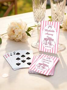 Custom Wedding Guest Book Playing Cards,Customize Text,Custom Wedding Guest Book Playing Cards,Wedding Guest Book Alternative,Blank Playing Cards,Bridal Shower,Unique Keepsake,Unique Keepsake Alternative - Multicolor - View 4