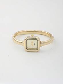 2026 New Minimalist Fashionable Gold Watch, Luxury Women's Watch, Girls' Bracelet Watch, Square Small Dial, Elegant Women's Gift - Gold - View 4