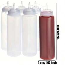 5/3/1 Pcs Set Ombre Squeeze Bottles, Kitchen Condiment Jars Set Including Condiment Jars, Sauce Dispenser, Salad Dressing Bottle, Thickening Squeeze Bottle And Spice Jars, Suitable For Salad, BBQ, Baking, Grilling, Camping, Picnic - Perfect Indoor Outdoor Kitchen Supplies. - View 8