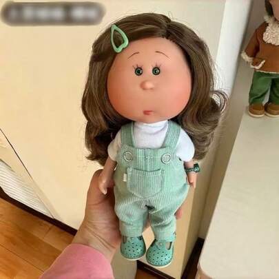 24cm Spanish Potato Doll Mia Figurine, Handmade Waldorf Naked Doll Set For Girls