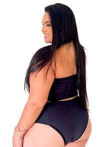 Kit 5 Rebeca Panties Adult Tightening Culottes Reduces Measurements Premium High Waist Women's Lingerie - 彩色 - 查看 2