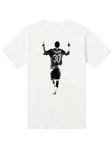 2026 Summer New Messis Barcelona Argentina Men's Commemorative Edition Pure Cotton Short-Sleeved T-Shirt Valentine's Day Outfit - 白色 - 查看 1