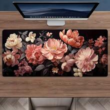 Large Peony Flower Bouquet Gaming Mouse Pad, Washable Rubber Extended Office Desk Mat With Non-Slip Base, Cute Home Decor, Office Mouse Pad, Christian Gift For Women - View 12