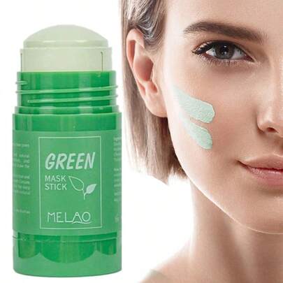  MELAO Green Tea Purifying Clay Face Mask, Removes Blackheads, Green Tea Face Mask Stick