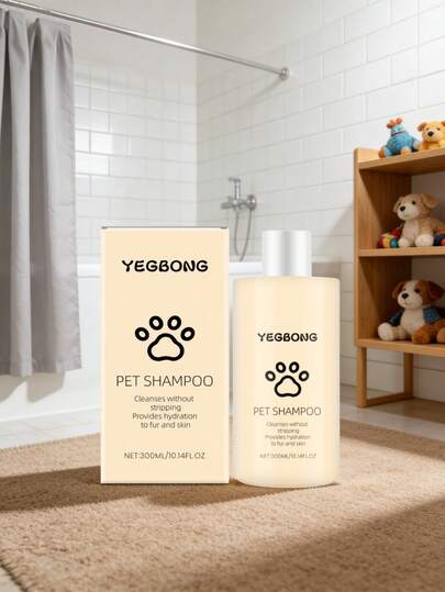 300g Pet Shampoo, Gentle Cleansing Pet Cat Dog Hair Detangling Softening Shampoo. This 300g Pet Care Set Is Designed For Cats And Dogs, Effectively And Gently Cleaning Surface Oil, Dust And Odor, Providing A Fresh And Clean Experience. The Delicate Foam Rinses Easily Without Any Residue Or Stickiness, Leaving The Fur Soft, Fluffy And Smooth.