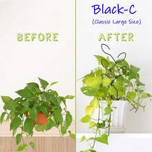Metal Leaf Shape Garden Trellis, (11.8*4.5 Inch) Climbing Plant Support For Indoor/Outdoor Potted Plants, Mini Plant Trellis For Hoya, Pothos, Monstera & Flowers, Creative Vine Holder, Ideal Gift For Plant Lovers, Home Decor, Plant Stand, Mothers Day/Easter Decoration, Gardening, Garden Stuff, Garden Ornaments Outdoor - Support - View 2