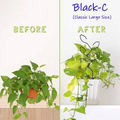 Metal Leaf Shape Garden Trellis, (11.8*4.5 Inch) Climbing Plant Support For Indoor/Outdoor Potted Plants, Mini Plant Trellis For Hoya, Pothos, Monstera & Flowers, Creative Vine Holder, Ideal Gift For Plant Lovers, Home Deccor, Plant Stand, Mothers Day/Easter Decoration, Gardening, Garden Stuff, Garden Ornaments Outdoor