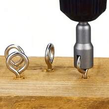 1pc Electric Slotted Screwdriver Tool, With 1pc Butterfly Bolt Socket Wrench, 6.35mm Hex Socket Nut Adapter - Multicolor - View 2