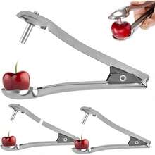 1Pcs Cherry Pitter  Stainless Steel Portable Washable Handheld  Seed Remover Pitter Tool Use For Olive Hawthorn Red Dates,Essential Items For A Family Kitchen - Bạc - Xem 2