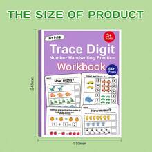 64 Pages Math Fill In The Blank Workbook Logical Thinking Early Education Pattern Training Fun Math Introduction Practice Book - Multicolor - View 1