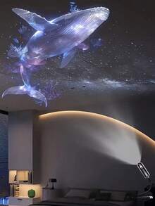 1pc Dreamlike Creative Projection Lamp, Atmosphere Projection Lamp, Dreamlike Projection Night Light, Ocean Butterfly Projection Lamp. Portable Design, USB Powered, 360° Rotation. Suitable For Ceiling Decoration, Bedroom Decoration, Party Decoration, Holiday Decoration, Birthday Atmosphere Decoration And Background Pattern Decoration. - Warm white light - View 10