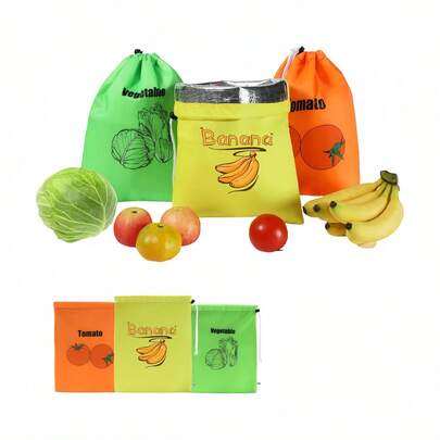 1 pieza Bolsa de conservación de frescura de plátano amarillo, bolsa de frescura de frutas y verduras, anti-maduración, ligera y portátil