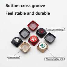 Teclas de gato lindas - Aleación de aluminio formada por control numérico, compatible con interruptor MX - Ver 3