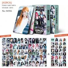 124张/92张 ILLIT 单曲专辑《NOT CUTE ANYMORE》小卡套装，包含 Lomo 卡、全息收藏卡、贴纸、双面高清小卡、书签 - NOT CUTE ANYMORE！ILLIT 成员小卡和贴纸全套收藏！ - 彩色 - 查看 7