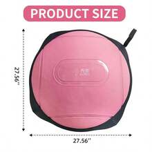 Home Fitness Equipment, Bosu Ball, Home Fitness Gear For Stability Balls, 22.5-Inch/27.2-Inch/31.5-Inch Fitness Ball Balance Trainer, Exercise Stability Ball, Half-Round Balance Ball Strength Training Equipment For Aerobic And Core Training (Multiple Colors Available) - 粉色 - 查看 7