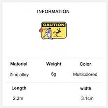 1PC Basketball Themed Enamel Pin Set - Love Basketball, Caution Brooch, Championship Trophy & Boston Player Brooches For Backpacks, Jackets, Hats" - Multicolor - View 9