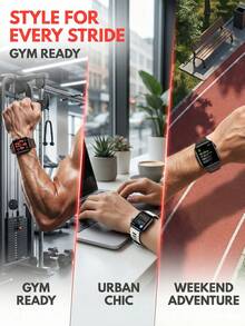 1条运动型硅胶表带，兼容 38mm、40mm、41mm、42mm、44mm、45mm、46mm、49mm。日常通勤表带，兼容 Series Ultra 3/2/1、11、10、9、8、7、SE3、6、5、4、3、2、1。 - 紅色 - 查看 3